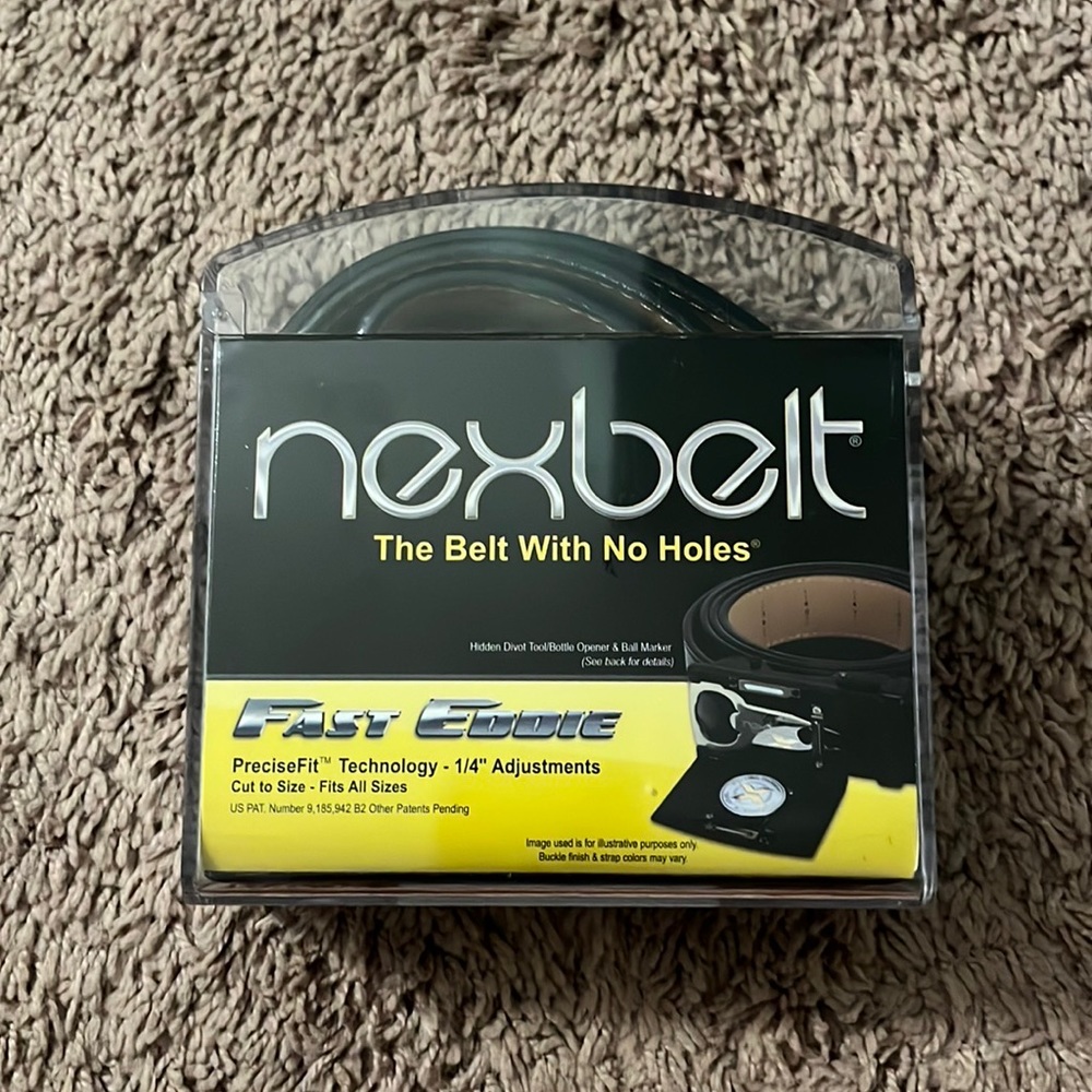black golfing belt